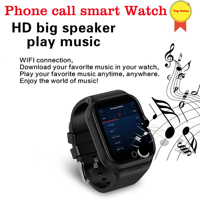 Smart Watch MTK6580 Quad Core 1.3GHZ Android 5.1 3G Smart Watch 600mAh IPS screen 0.3 MP camera Heart Rate Monitor watch pk kw06