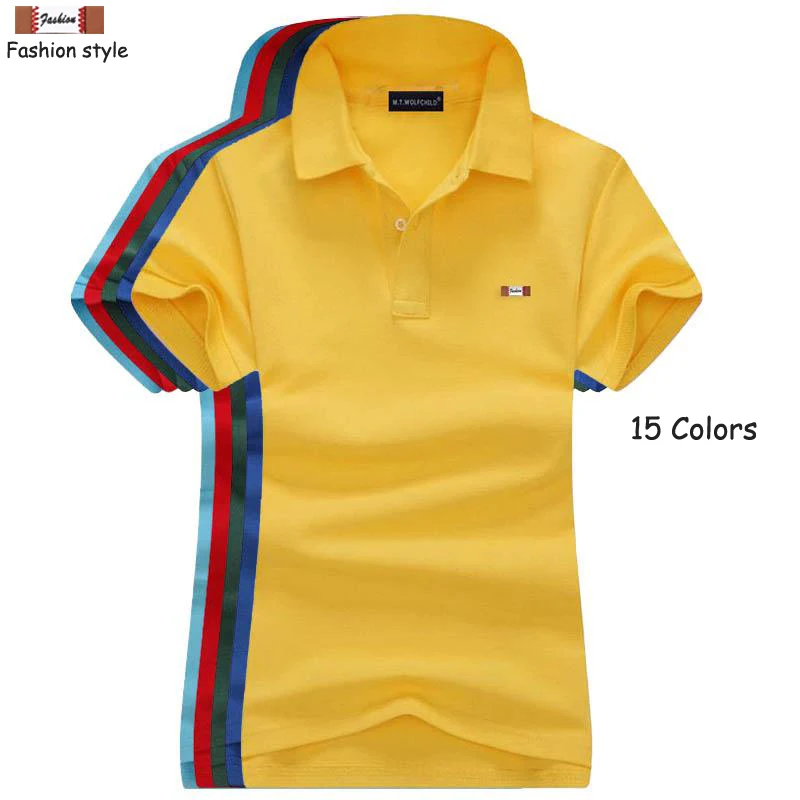 

High quality 2019 Summer Women's short sleeve polos shirts casual solid color cotton womens lapel tees fashion slim lady tops