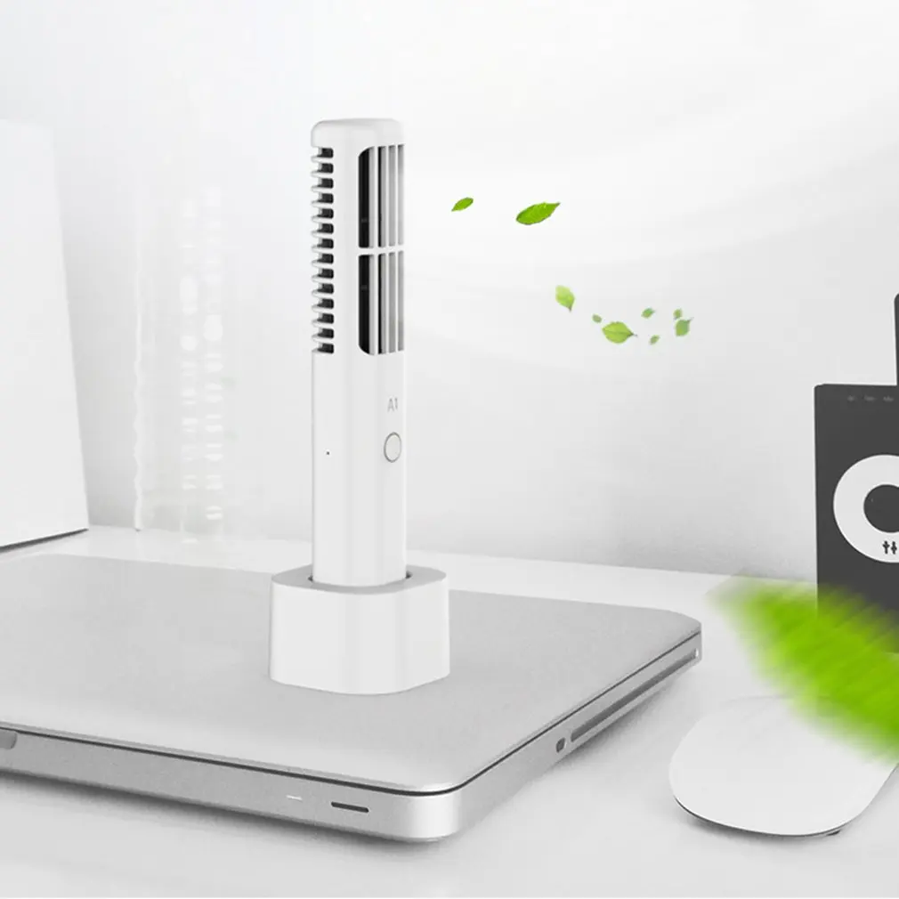 Мини USB вертикальный безлопастный Кондиционер Портативный кулер Настольный бесшумный охлаждающий веер для дома и офиса