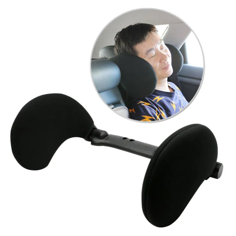 Car Memory Foam Headrest Sleep Side Head Support Pillow Neck Back