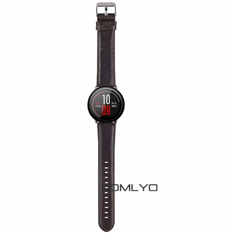 Кожаный ремешок для смарт часов xiaomi HUAMI AMAZFIT Amazfit Pace /Stratos 2 2s 3 22 мм|Смарт-аксессуары|
