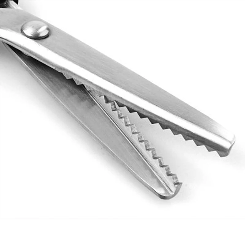 

Patchwork Scissors Scissors Lace Pattern Dog Teeth Cut Fabric Swatches Scissors Semicircular Arc Cutting Scissors Dropshipping