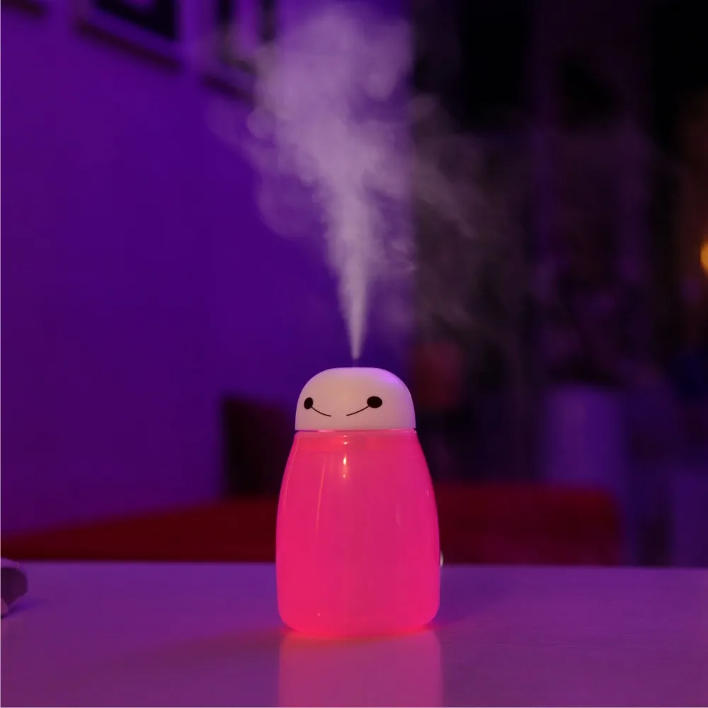 

7 Color LED Night light with 400ml Air Humidifier Aroma Essential Oil Diffuser Aromatherapy NEW USB lovely lamp baby blub