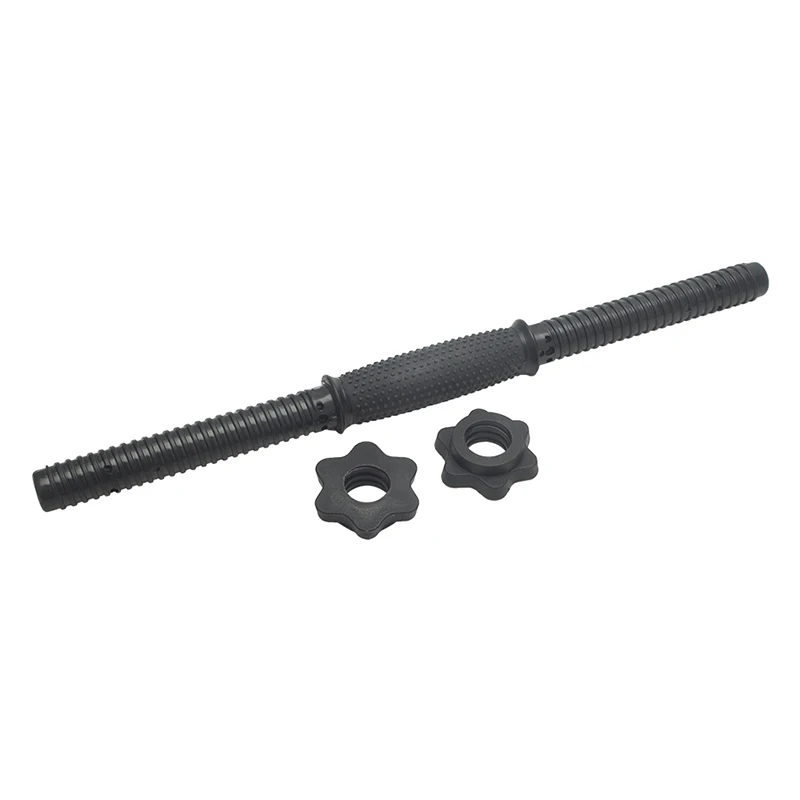 

18" Chrome Dumbbell Bar Weight Lifting 4 Vinyl Spinlock Collar 2.5cm