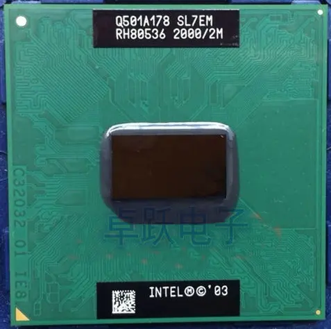 Intel PM755 pm 755 2,0G/2 M/400 SL7EM подлинный PGA ноутбук процессор поддерживает 855 чипсет pm765 pm 765