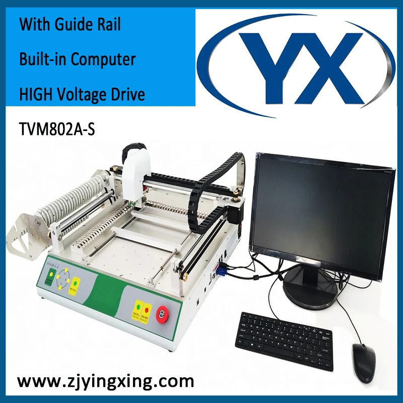 

Simple Maintenace LED Mounting Machine with Guide Rail Built-in Computer and High Voltage Drive TVM802A-S