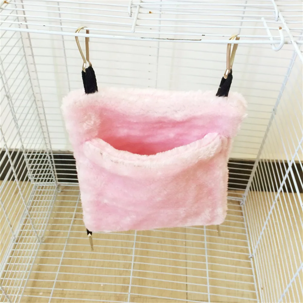 Новая теплая кровать гамак для крысы белка зимние игрушки для домашних животных хомяк клетка дом подвесное гнездо 0411