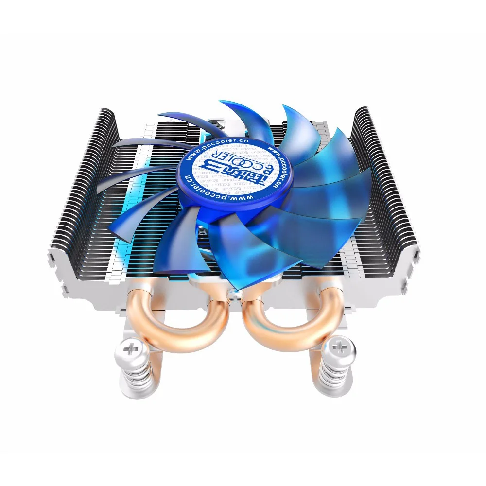 

4pin pwm 2 heatpipe ultra-thin for HTPC mini case all-in-one for Intel 775/1155/1156 CPU cooler fan radiator Silent