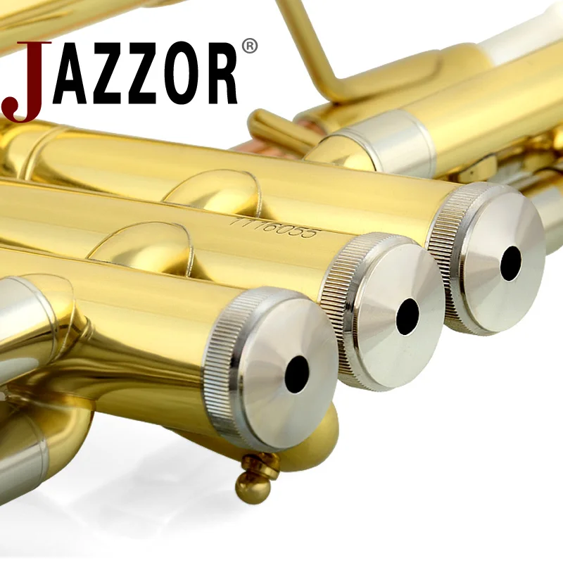 JAZZOR JBTR 601 professional B плоская труба улучшенный Высококачественный золотой лак с