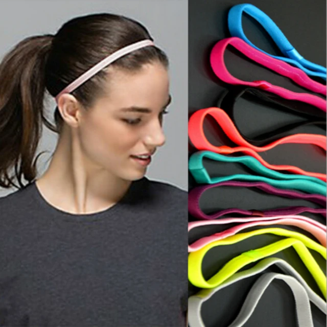 1pcs Thin Sports Elastic Headband Softball Hair Band Rubber Anti