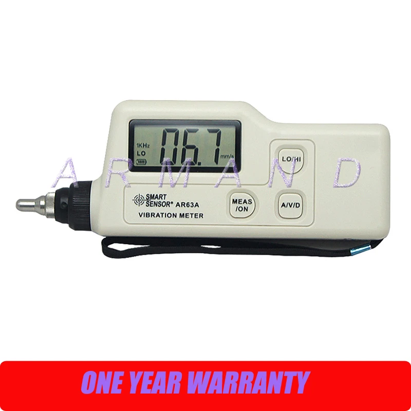 

Vibration Meter Tester Smart Sensor AR63A Portable Vibrometer