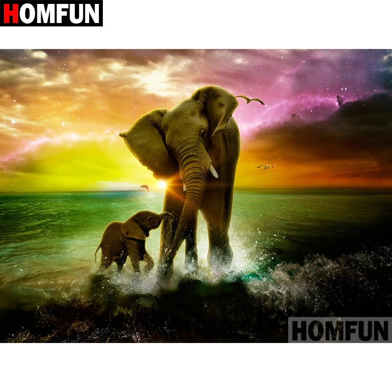 Алмазная 5D картина HOMFUN сделай сам полноразмерная/круглая вышивка крестиком в