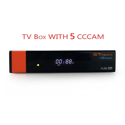 Ccam спутниковый ресивер Gtmedia V8 NOVA HD 1080P Ccam Cline для 1 года Испания встроенный Wifi ключ V9 Super power by V8 Super - Цвет: Box with 5 cccam