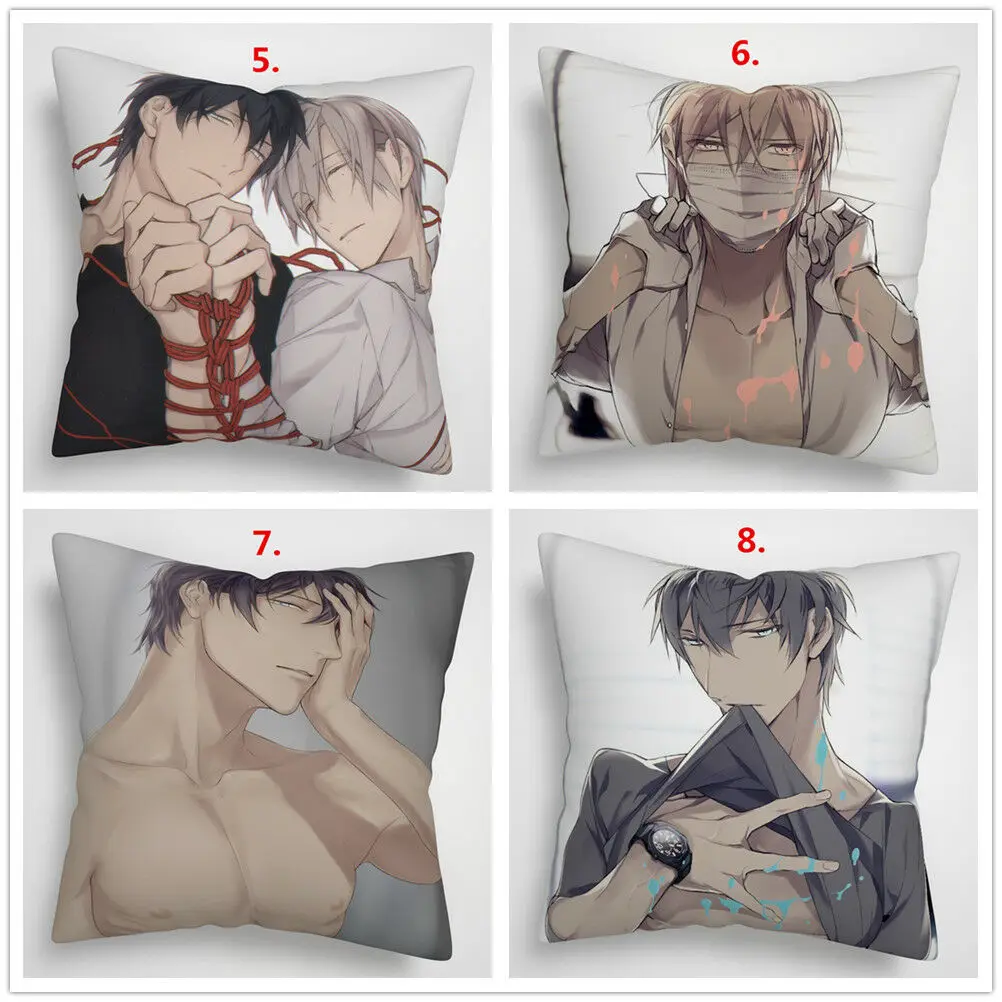 Аниме Манга 10 штук десять YAOI BL наволочка Подушка Fanart чехол для