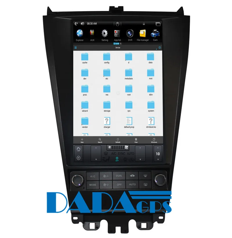 Top 12.1 inch Tesla Style Android 6.0 Car Radio DVD Player GPS Navigation for Honda Accord 2003-2007 Car Stereo Multimedia Headunit 6