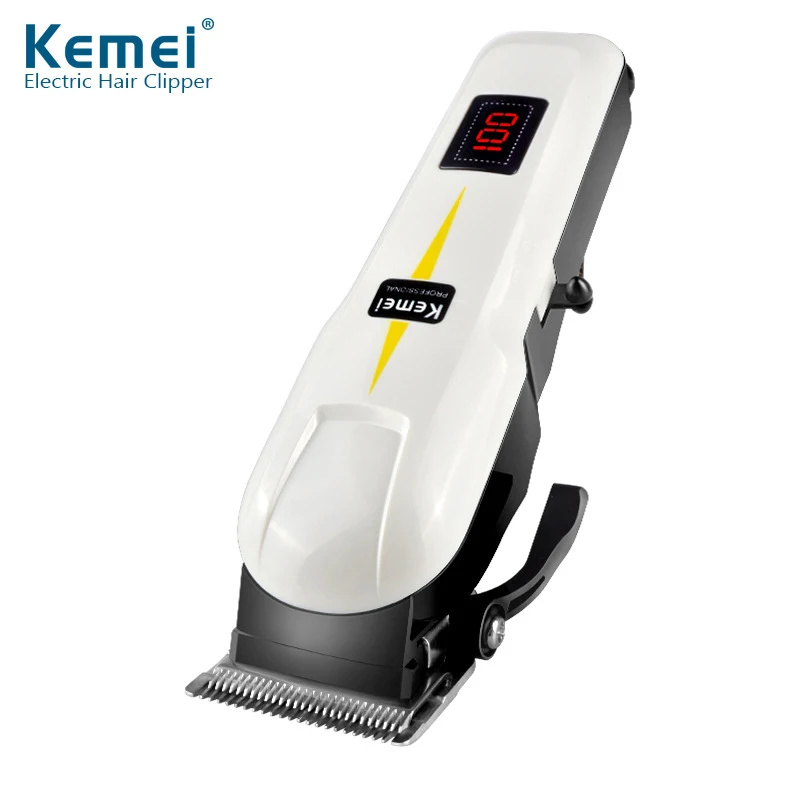 

Kemei Electric Clipper Personal Hair Trimmers Scissors Knife Liquid Crystal Display Rechargeable Wireless Use Haircut KM-809A