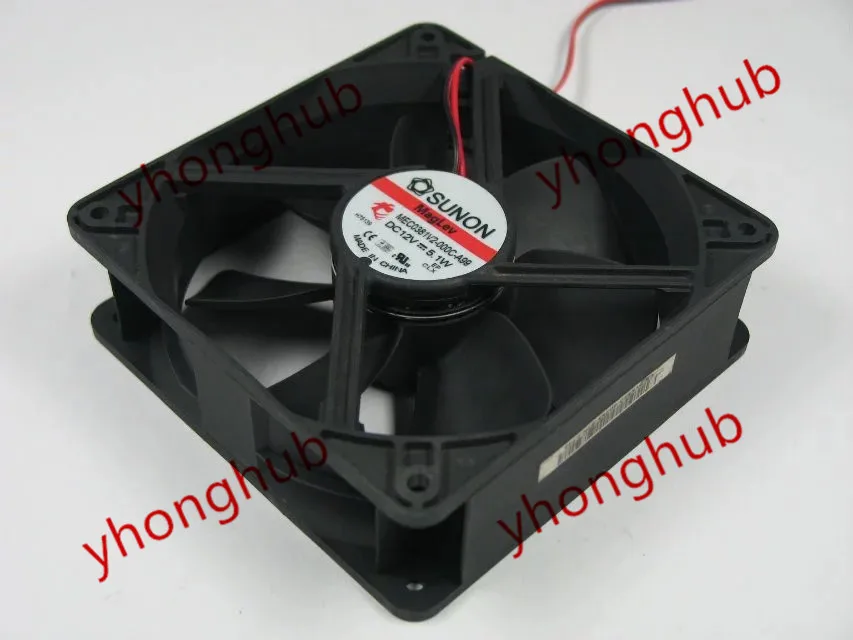 

SUNON MEC0381V2-000C-A99 DC 12V 5.1W 120x120x38mm Server Cooler Fan