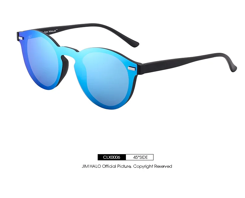 Óculos de sol feminino com lente espelhada preto