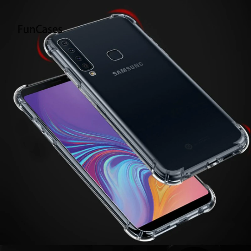 Прозрачные телефонные чехлы для samsung S10 Lite плюс A750 A7 2018 A9S A6S чехол мягкий Galaxy S8 S9 A8 A6