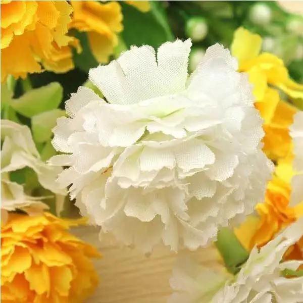 LalaCool 1 Bouquet Artificial Carnation Lilac Silk Flowers Home Decor |