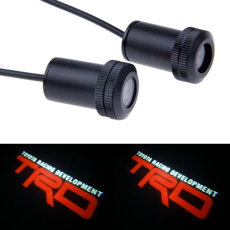 2*Universal Ghost Shadow Logo welcome Car LED Door Light Laser Courtesy Slide Projector logo Emblem light For TOYOTA RACING TRD 2*Universal Ghost Shadow Logo welcome Car LED Door Light Laser Courtesy Slide Projector logo Emblem light For TOYOTA RACING TRD