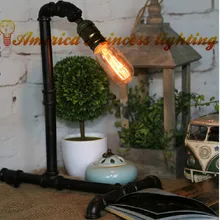 Гладить промышленные трубы Светильник спальни творческий крючок, материал утюг, E27, AC110-240V