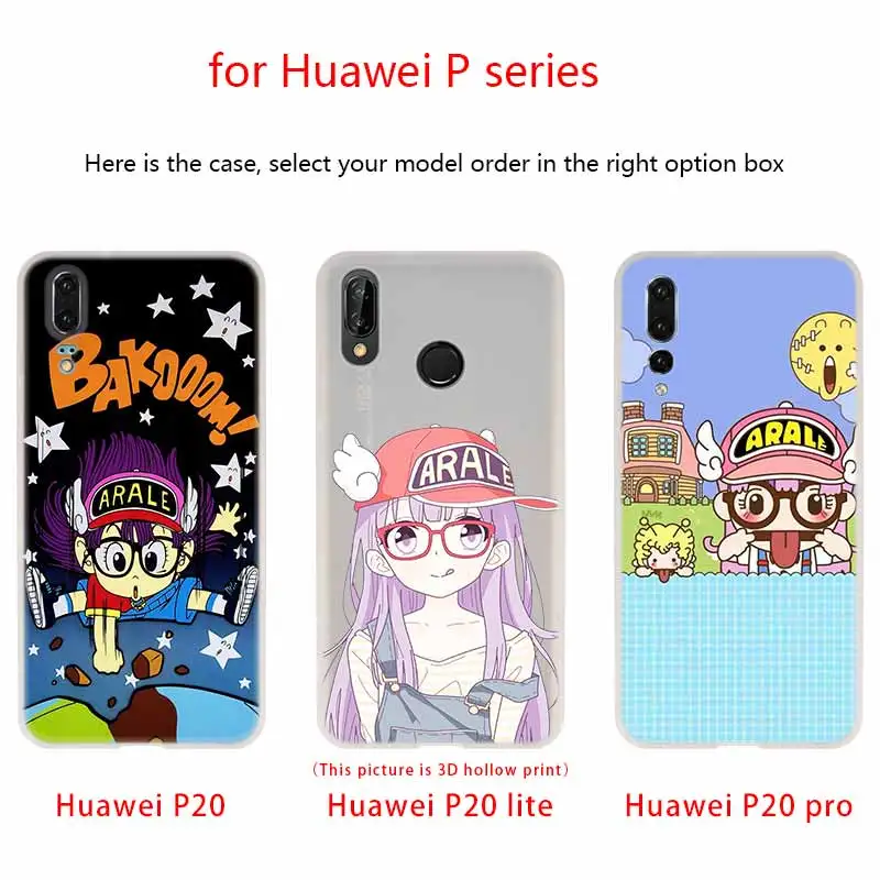 Arale аниме Kawaii чехол для телефона Huawei P40 P9 P10 P20 P30 Lite чехлы Pro P Smart 2019 мягкий