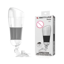 Prettylove Adult Sex Toy TPR ABS Silicone Materials Vibration Suction cup