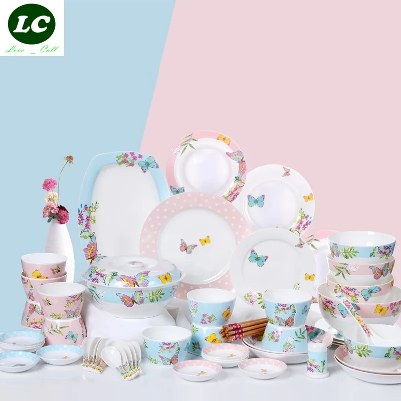 free shipping dinnerware set combination 56pcs plates bowls casserole dishes tableware set ceram kitchen utensil gift free shipping dinnerware set combination 56pcs plates bowls casserole dishes tableware set ceram kitchen utensil gift