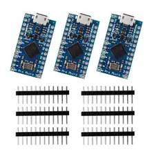 3 pces pro micro atmega32u4 5v/16mhz placa de desenvolvimento com 3 linha de cabeçalho pino para arduino leonardo substituir atmega328 pro mini