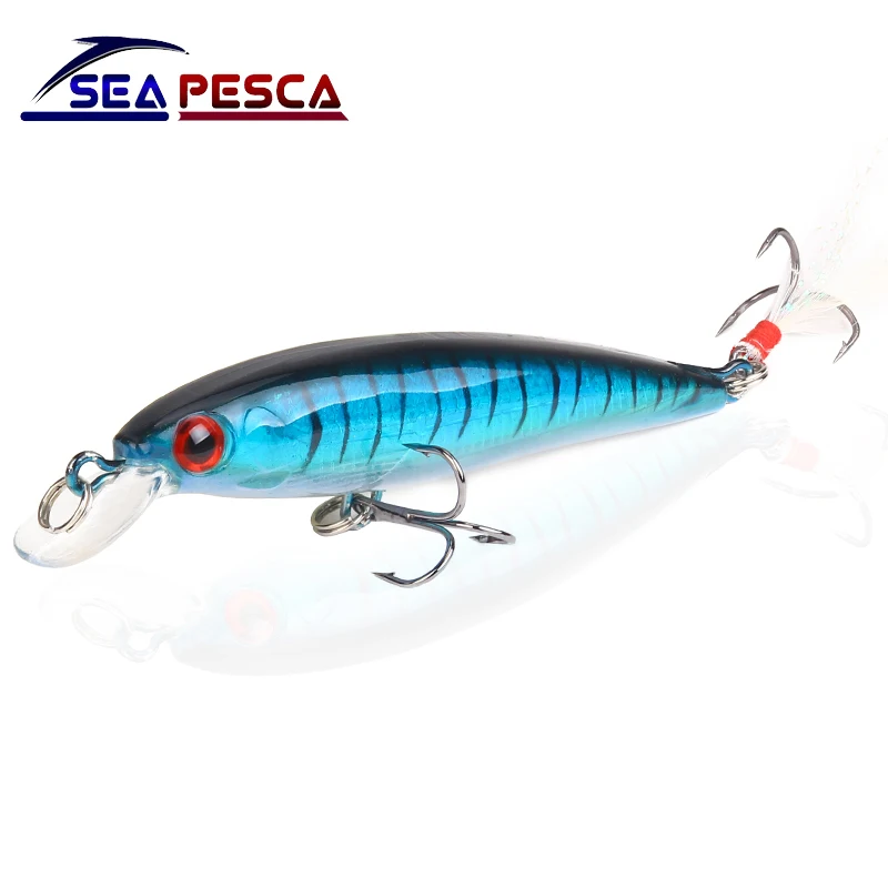 Блесна seapesca рыболовные приманки 9 см 7 г 3D глаза Isca искусственный твердый воблер
