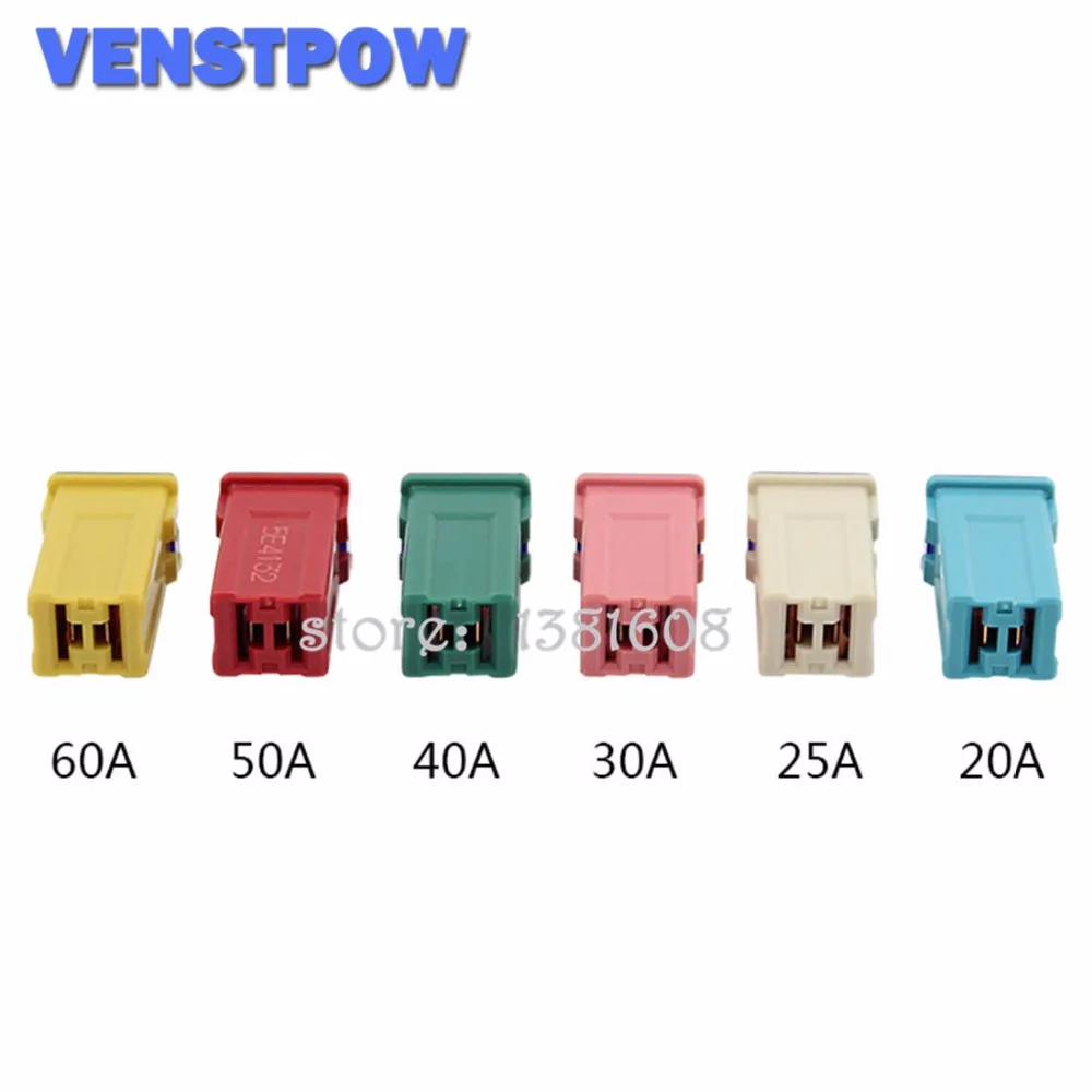 Автомобильный предохранитель VENSTPOW 60A PEC JT 14 3x12x27 мм Прямоугольный для Ford Buick Mazda Suzuki