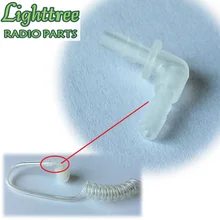 50X ясный прямоугольный трубчатый разъем для акустической трубки, наушников Walkie Talkie