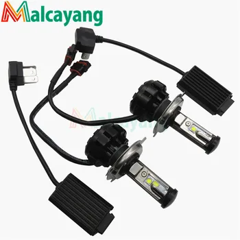 

2PCS On sale V18 turbo kit dual beam H4 9003 HB2 80W 8000LM front Lamp LED Headlight Kit bright White 6500K Car Light system