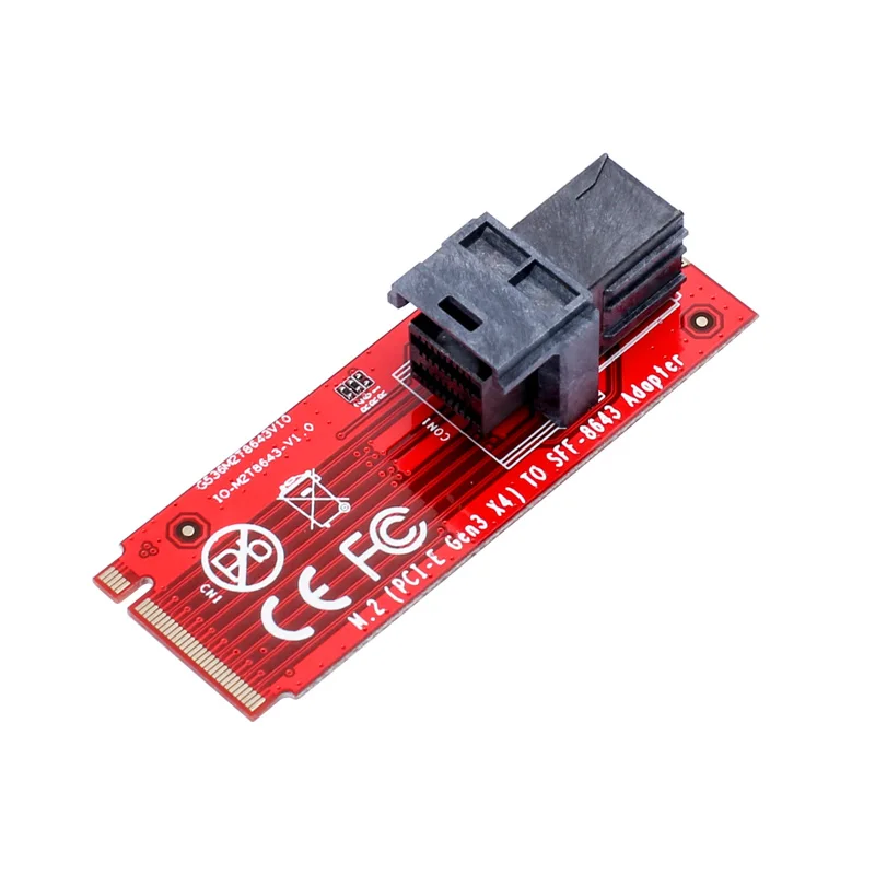 

M2 PCI-E Gen x4 to SFF-8643 Card SFF-8639 NVME U.2 SSD Adapter Cable M.2 SFF-8643 Mini SAS HD