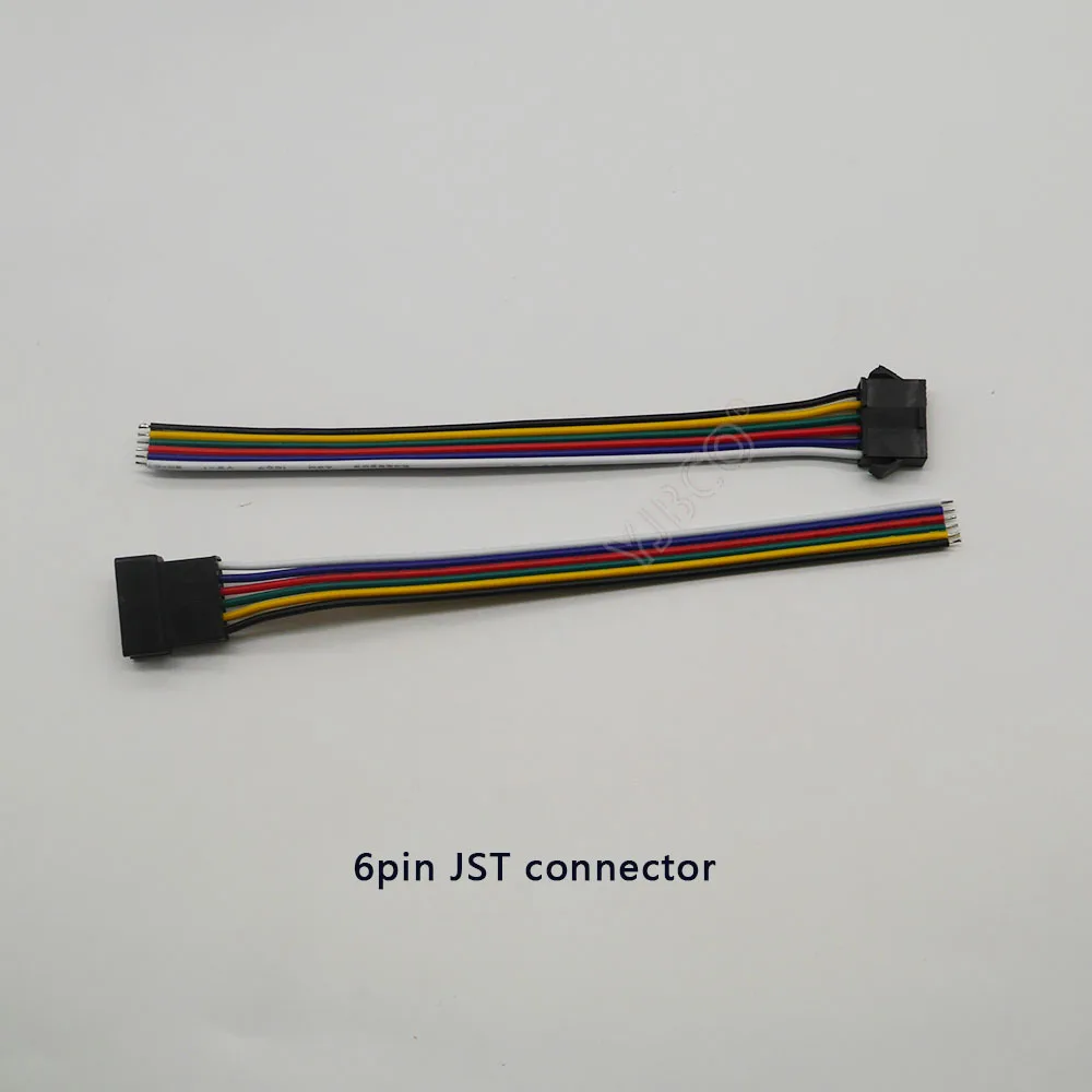 10 пар 6pin JST разъем 15 см кабель штекер и гнездо Соединительный SM кабель провод для 6 Pin RGB CCT светодиодные ленты