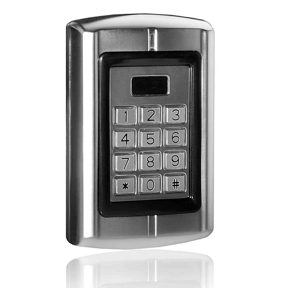 

125KHz RFID EM ID Card Metal Stand-alone Access Control Unit Machine Keypad Non-waterproof