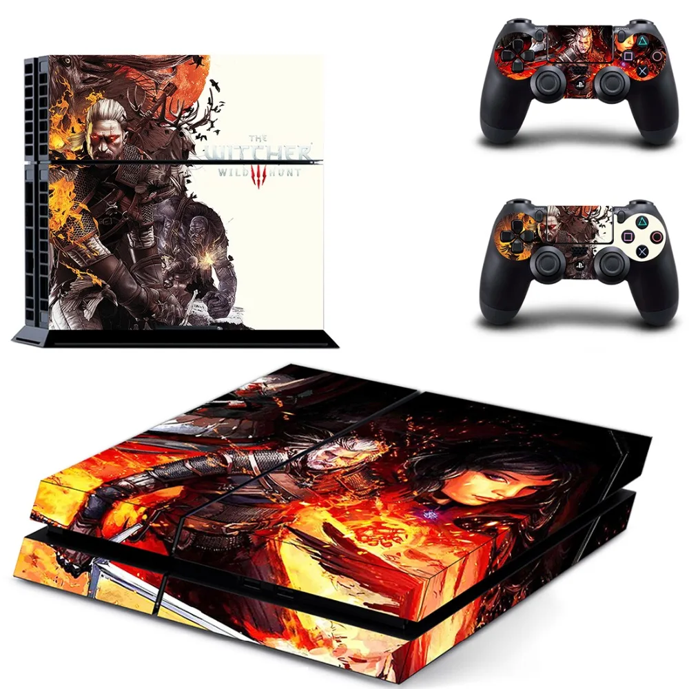 

The Witcher 3: Wild Hunt PS4 Vinyl Skin Sticker Decals Designed for PlayStation4 Console and 2 controller skins