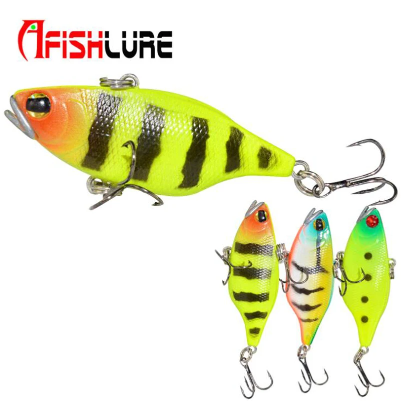 

3 Style VIB Hard Lure 58mm 12.5g Plastic Lure with Ball and Treble Hooks Vib Crankbait Fish Wobbler Pesca Fishing Bait