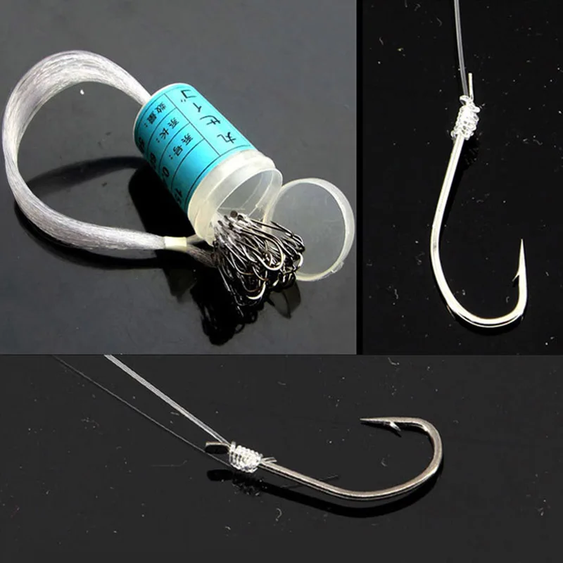 

50 pcs Roll Feeder Fishhook Carp Fly Tackle Peche Fish Worm Jig Lead Head Wire Line Tied Bait Carbon Steel Fishing Hook HX1101