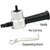 Nibble Metal Cutting Double Head Sheet Nibbler Saw Cutter Tool Drill Attachment Free Cutting Tool ► Photo 3/6
