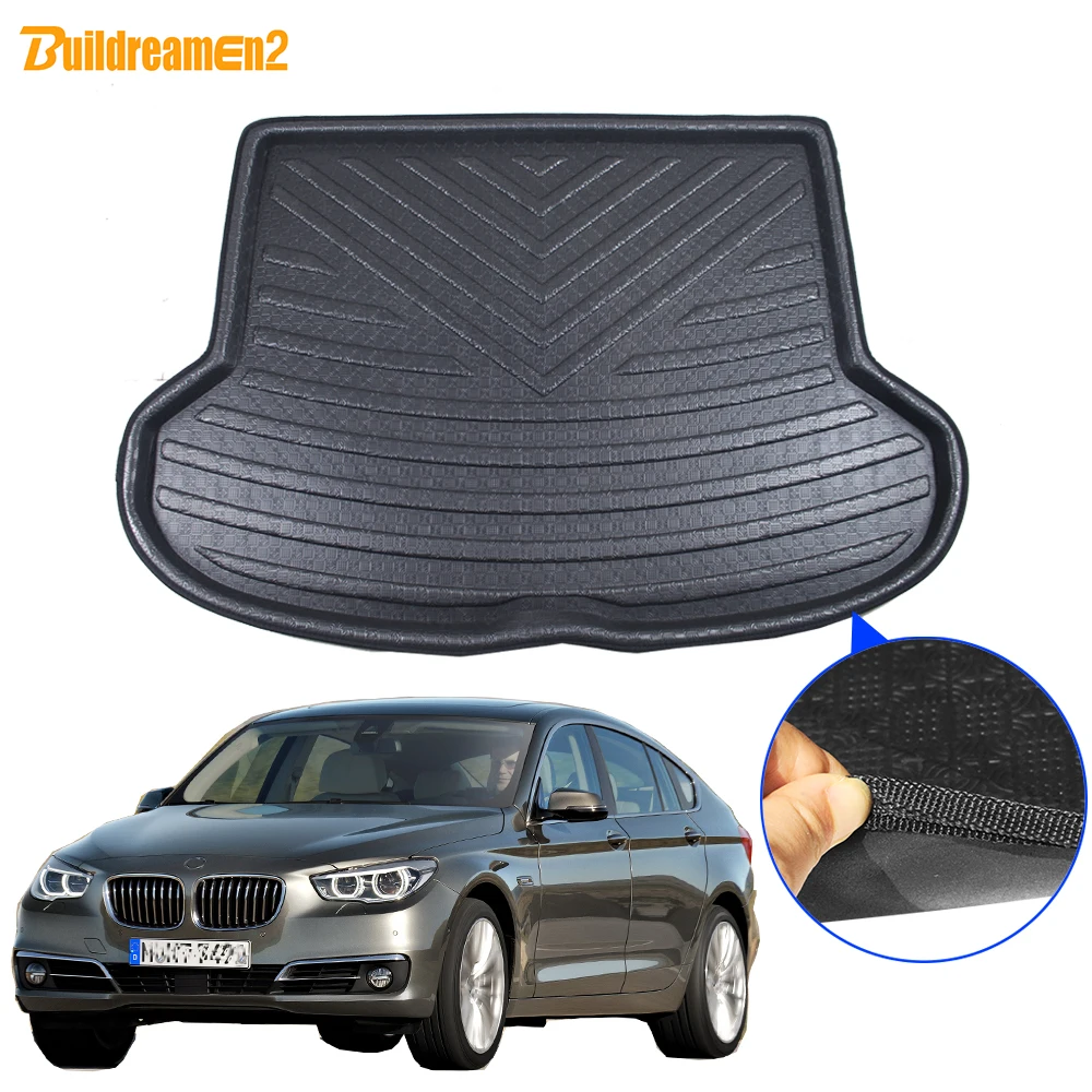 

Cawanerl For BMW 5 Series GT Car Rear Trunk Mat Tray Boot Liner Floor Cargo Mud Kick Pad Carpet Accessories