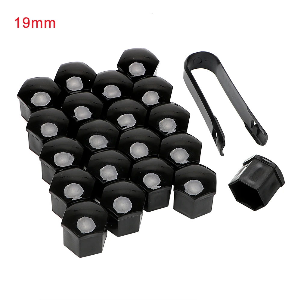 17mm/19mm Car Wheel Nut Bolts Caps 20Pcs Auto Hub Screw Cover Nuts Bolts Rims Exterior Decor Plug Socket Protection Dust Proof