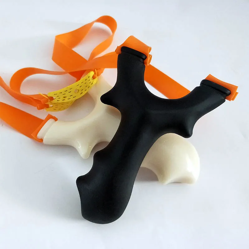 

Slingshot for Hunting Resin Catapult with Flat Rubber Band Outdoor Sports Shooting Slingshots High Quality