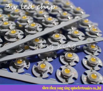 

50PCS 3W White High Power LED Light Emitter 6000-6500K with 16mm Star Heatsink