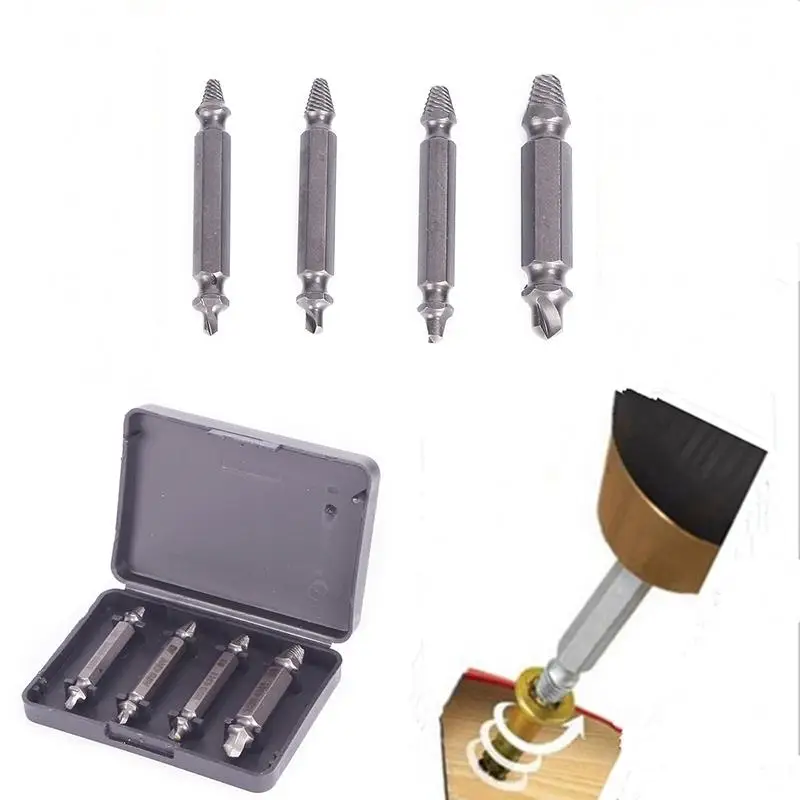 Screw Bolt Stud Extractor Remover 4 Easy Speed Out Damaged Nut Hand Tool Carpenters 71213 huismerk kopen in de aanbieding Screw Bolt Stud Extractor Remover 4 Easy Speed Out Damaged Nut Hand Tool Carpenters 71213 huismerk kopen in de aanbieding