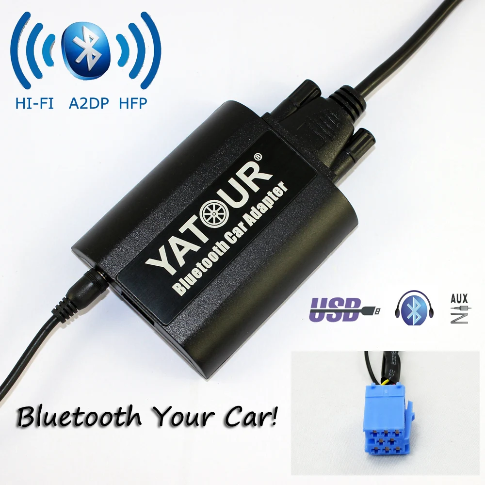 Yatour Bluetooth автомобильный адаптер YT БТА для RD3 Peugeot Citroen RB2 RM2 Ван шины AUX в Hi Fi A2DP USB