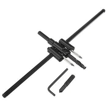 

Adjustable 40-300Mm Metal Wood Circle Hole Cutter Wood Drywall Drill Bit Saw Round Cutting Diy Tool Adjustable Circle Hole Cut