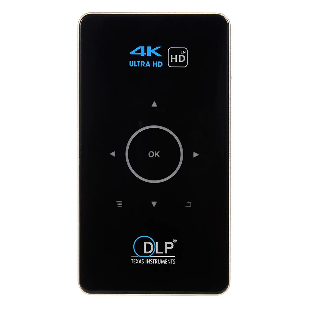 C6 mini 4k dlp android 9.0 projetor 2.4g 5.8g wifi bluetooth portátil led projetor de vídeo cinema em casa apoio miracast airplay-1
