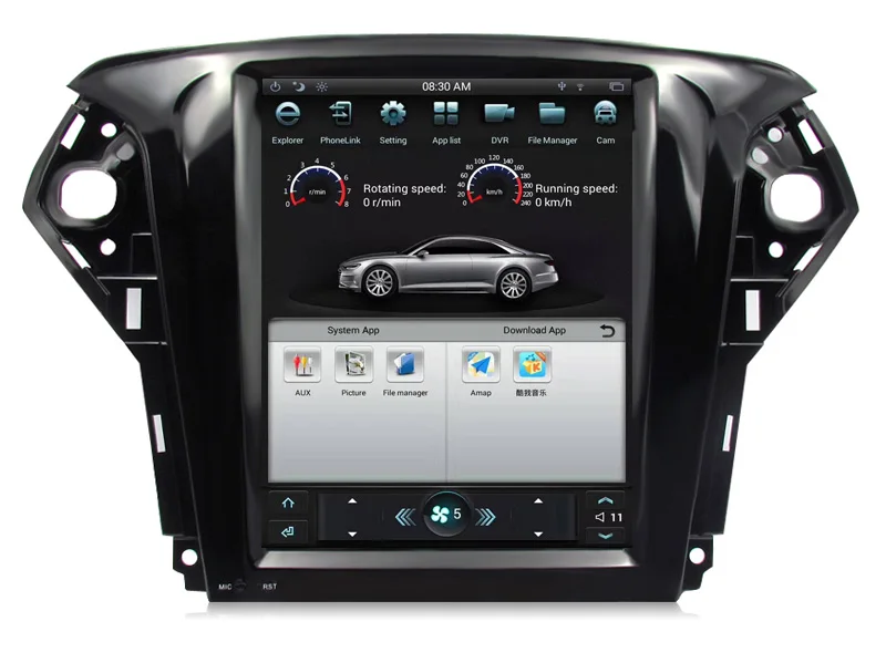 Perfect 10.4inch 2G+32G Vertical Screen Android 7.1 Car DVD GPS Navigation For Ford Mondeo 2007 2008 2009 2010 2011 2012 4